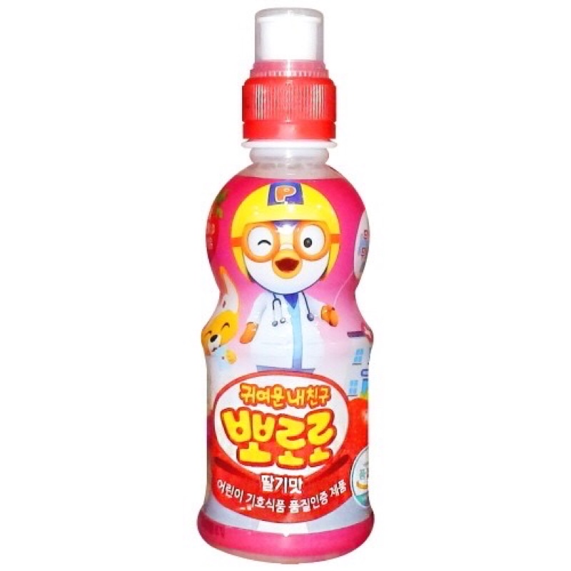 Nước trái cây Pororo Paldo Hàn Quốc chai 235ml - vị Dâu