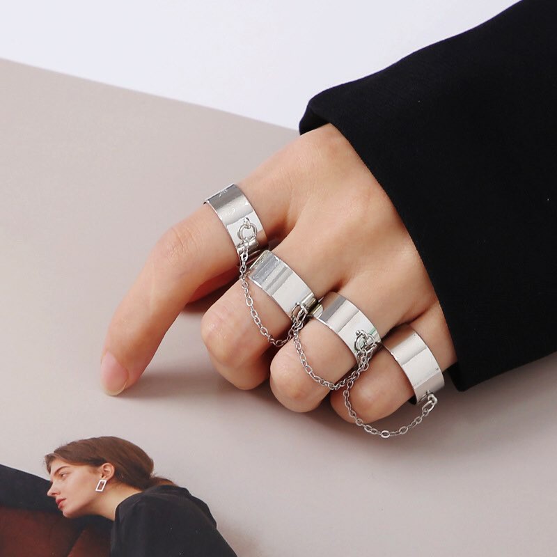 Nhân nam nữ Hàn Quốc, set nhẫn phong cách độc lạ, cá tính THESUN dành cho các bạn trẻ