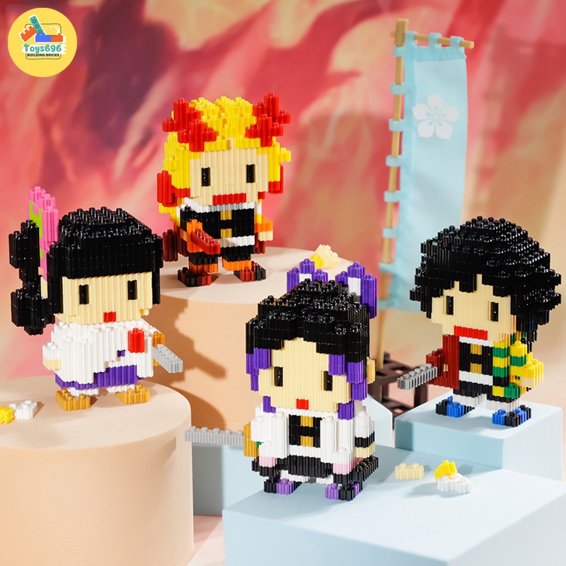 Đồ Chơi Lắp Ráp Kiểu LEGO Mô Hình Nhân Vật Mini Trong Phim Hoạt Hình Demon Slayer-Kimetsu No Yaiba Với 200+ PCS