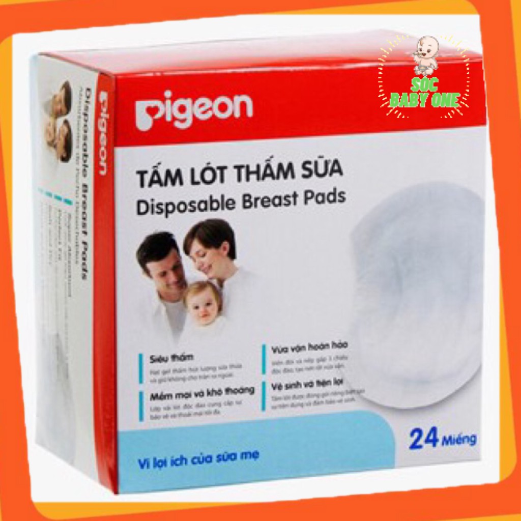 Tấm lót thấm sữa Pigeon (24 miếng)