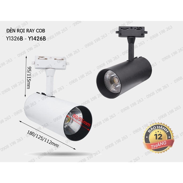 Đèn Rọi Ống Bơ 30W COB-Y1426B