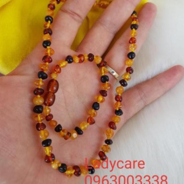 [Mã FAJGT8 giảm 15% đơn 99K] Bộ Vòng hổ phách nhà Ladycare dây cổ và tay cho bé. | BigBuy360 - bigbuy360.vn