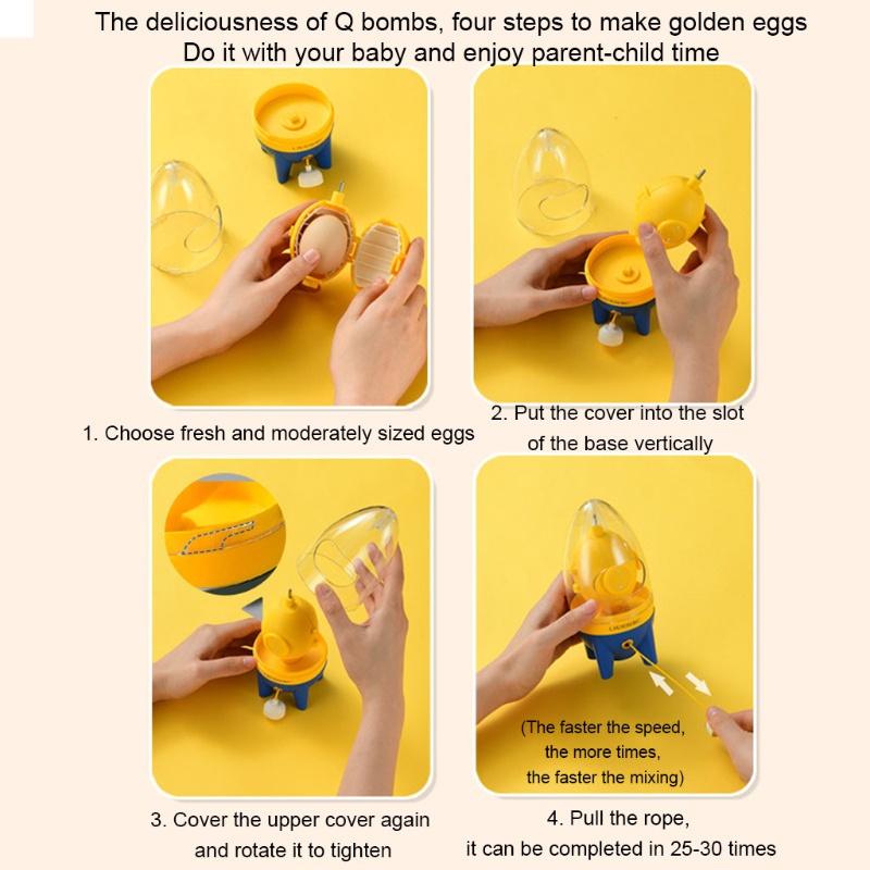 Dụng Cụ Đánh Khuấy Lòng Đỏ Trứng Cầm Tay Tiện Lợi