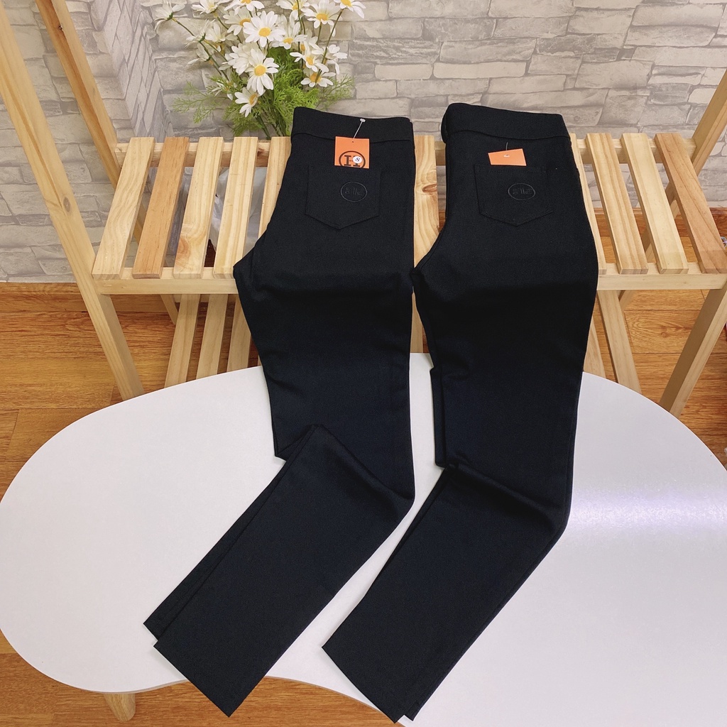 Quần Legging Cạp Cao Gen Bụng 2 Khuy Khóa Trước Chữ H - Legging UMI Hàn Quốc Siêu Hot- QN008