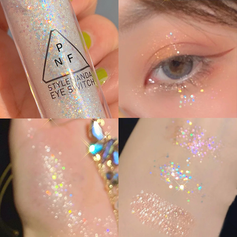 [Hàng mới về] Phấn Mắt Dạng Lỏng Ánh Kim Lấp Lánh Quyến Rũ 3 Màu Tùy Chọn