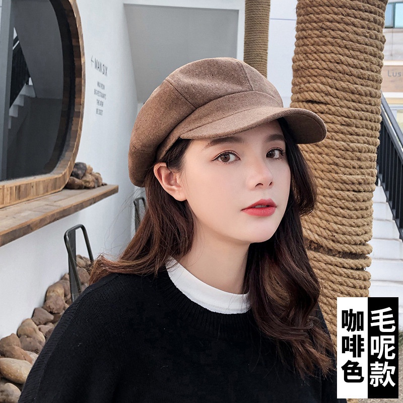 Mũ Lưỡi Trai Phong Cách Retro Hàn Quốc Hợp Thời Trang Xuân Thu