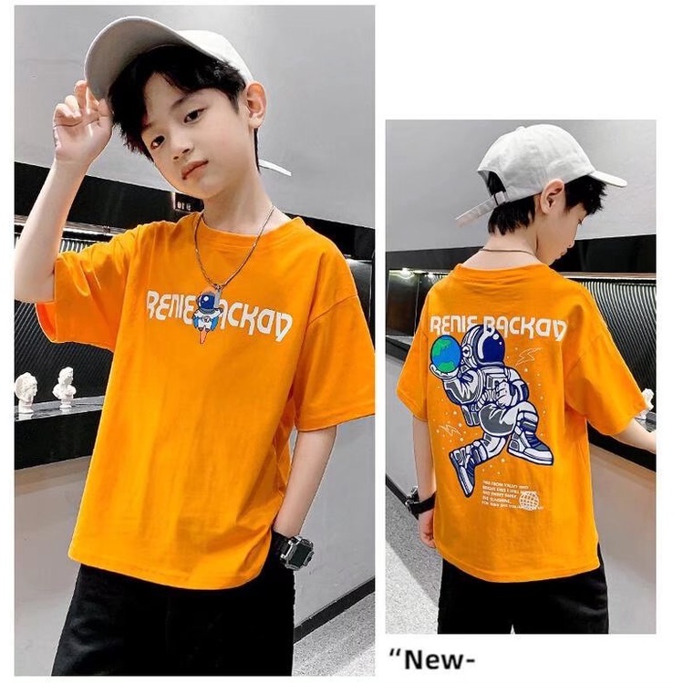 Áo thun BXPB tay ngắn in hình phong cách mùa hè cho trẻ 4-15 tuổi
