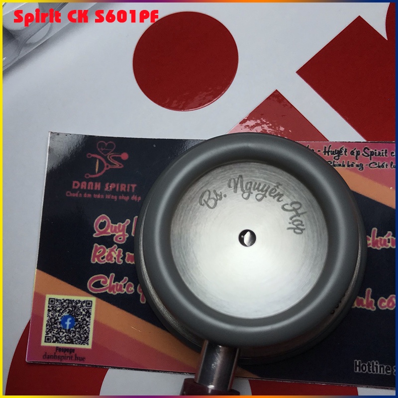 ỐNG NGHE SPIRIT CK-S601PF | MIỄN PHÍ KHẮC TÊN | ỐNG NGHE 2 MẶT CAO CẤP