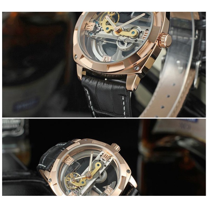 Đồng hồ cơ nam Forsining 207 lộ máy độc đáo - đồng hồ nam cao cấp