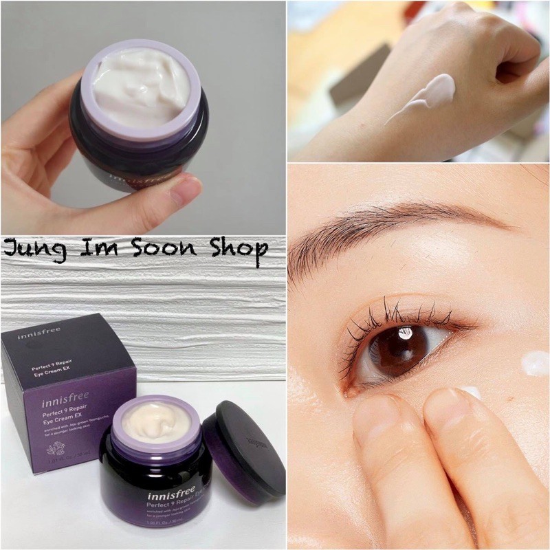 Kem dưỡng mắt chống lão hoá Innisfree Perfect 9 repair eye cream