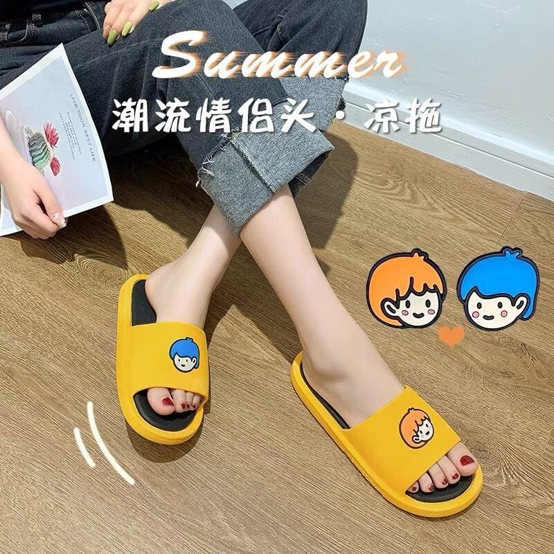 🔥HÀNG SIÊU CẤP🔥Dép nam nữ, Dép bánh mỳ đúc cao su non nguyên khối siêu bền họa tiết khủng long cute