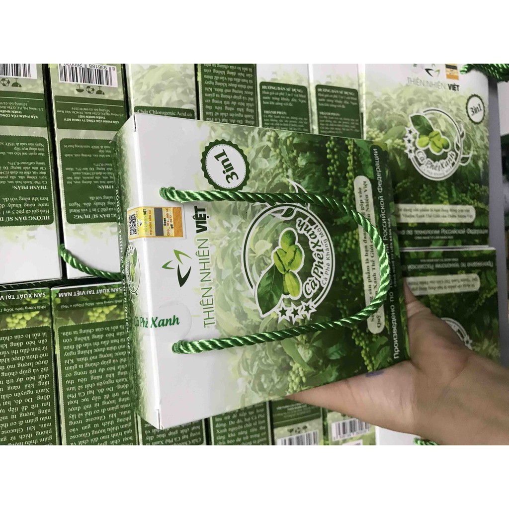 Cafe xanh kháng mỡ THIÊN NHIÊN VIỆT 30 gói (cam kết hàng chính hãng 100%) | BigBuy360 - bigbuy360.vn