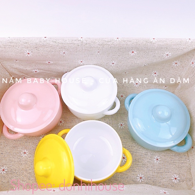 Chén ăn dặm / bát ăn dặm bằng sứ an toàn cho bé