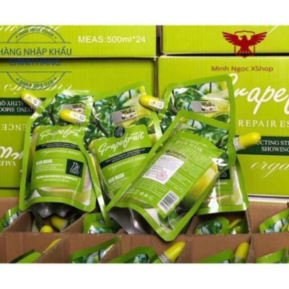Hấp Phục Hồi Bưởi Grapefruit Siêu Mềm Mượt Ngăn Rụng Tóc Dạng Túi 500ML ✅FLASH SALE✅ | BigBuy360 - bigbuy360.vn