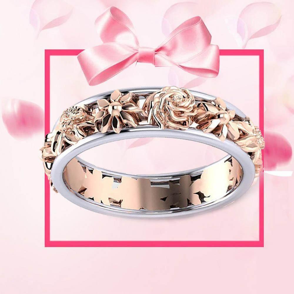Nhẫn Hai Màu Sắc Trang Nhã Cho Nữ