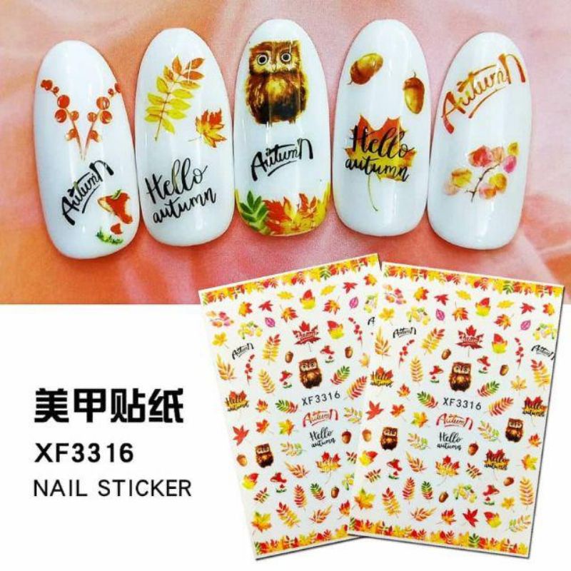 Hình dán 3d, sticker trang trí móng nhiều mẫu mới