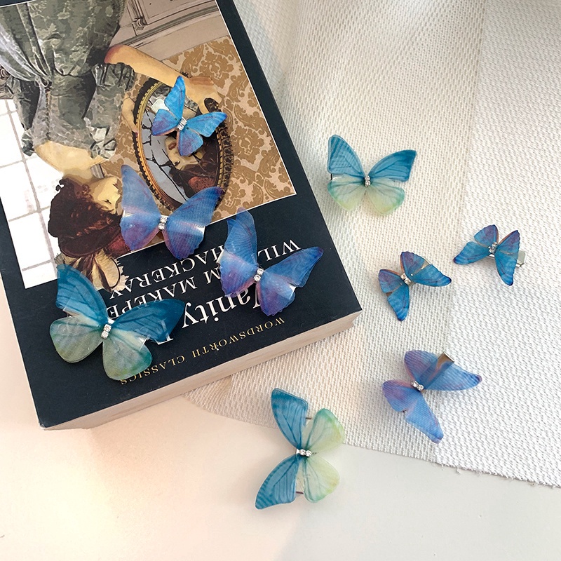 1 Kẹp Tóc Hình Bướm 3d Cho Nữ