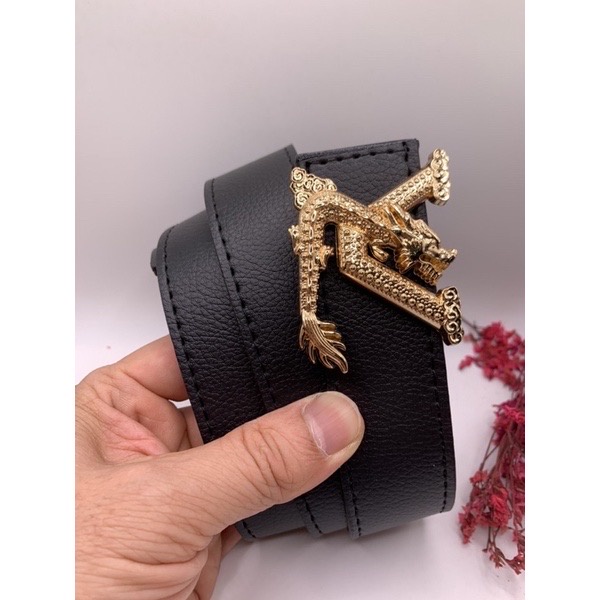 Dây nịt da trơn - Thắt lưng khóa vll rong cực cá tính và sang chảnh new 2022