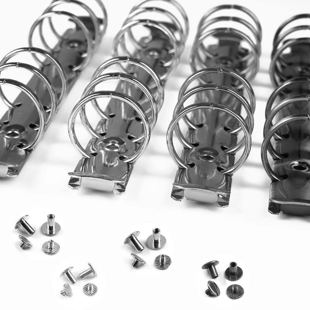 Kẹp Tài Liệu / Nhật Ký Bằng Kim Loại Hình Xoắn Ốc Có Thể Nạp Đầy