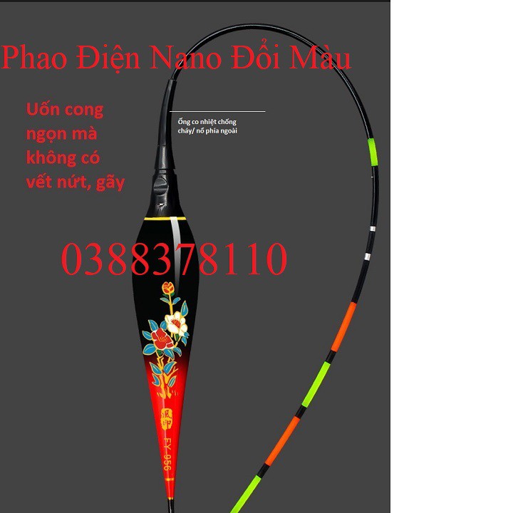 Phao Câu Đài Đèn Nano Đổi Màu Khi Cá Cắn Câu Hàng Đẹp - PC 6