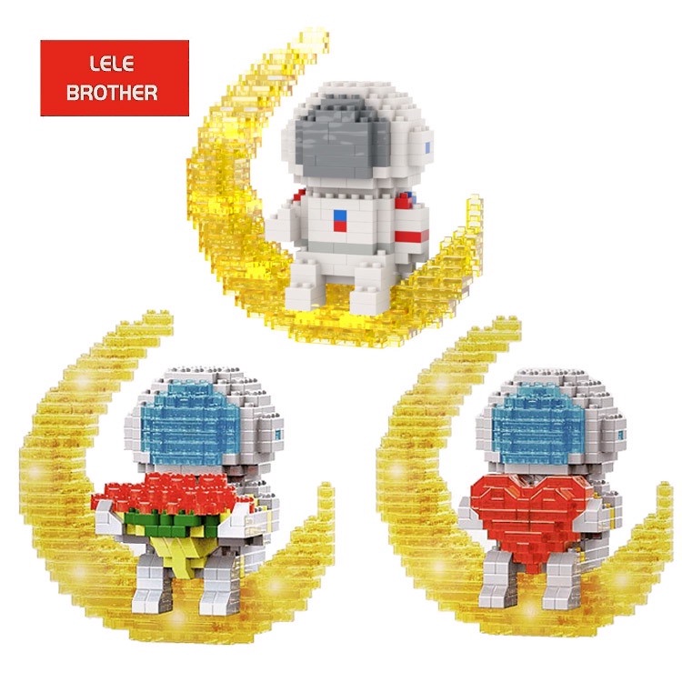 Đồ Chơi Lắp Ráp Mô Hình Phi Hành Gia 3d Phát Sáng Độc Đáo Cho Bé
