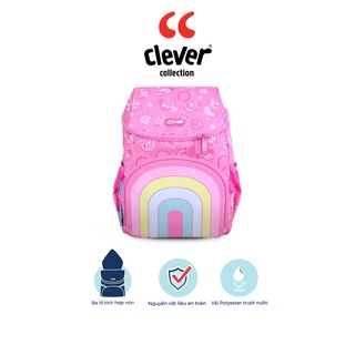 Ba Lô CLEVER HIPPO Hoodie Kỳ Lân Cầu Vồng Có Nón BC3101/PINK