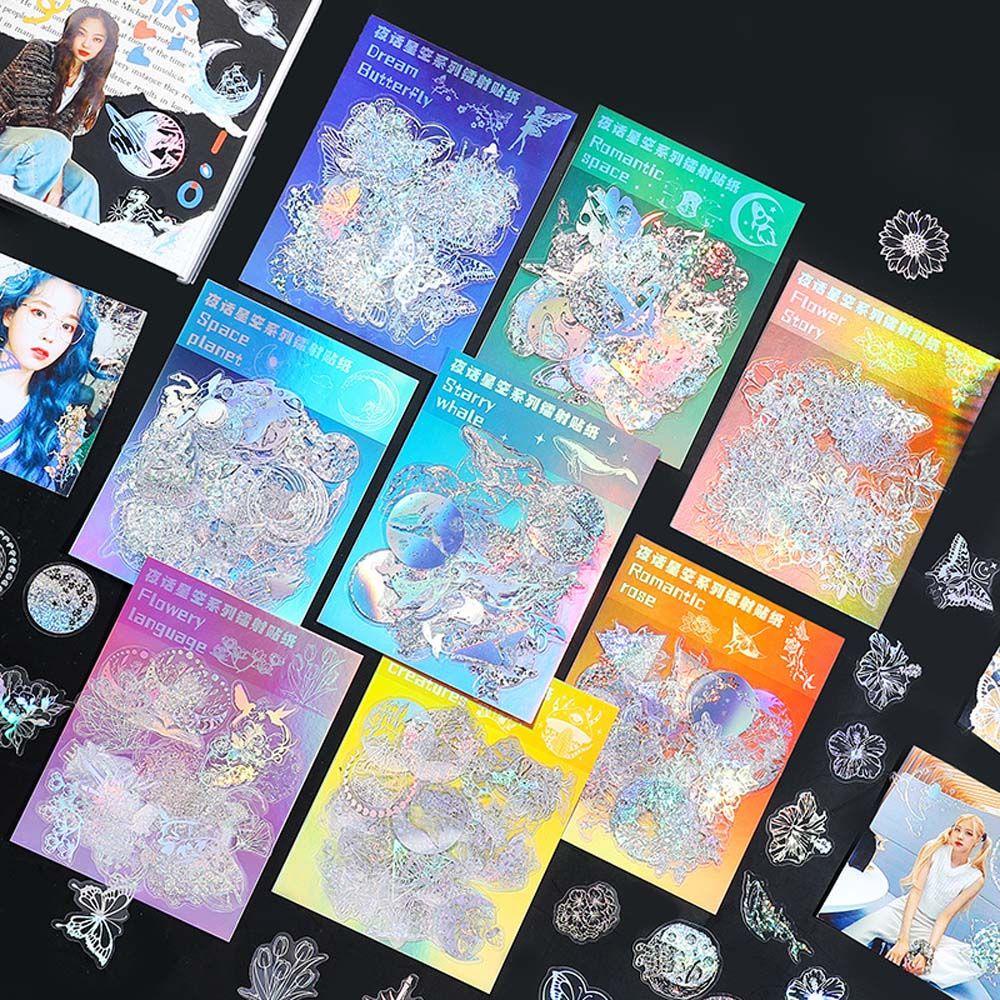 Sticker Dán Trang Trí Sổ Tay Chống Nước Hình Ngôi Sao Nhiều Màu Sắc Dễ Thương