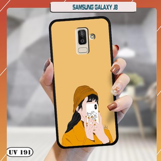 Ốp lưng nhám Samsung Galaxy J8 in hình
