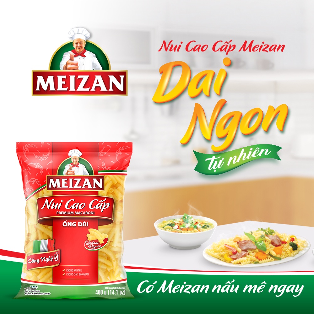 [SenXanh Emart] Nui cao cấp Meizan gói 400g