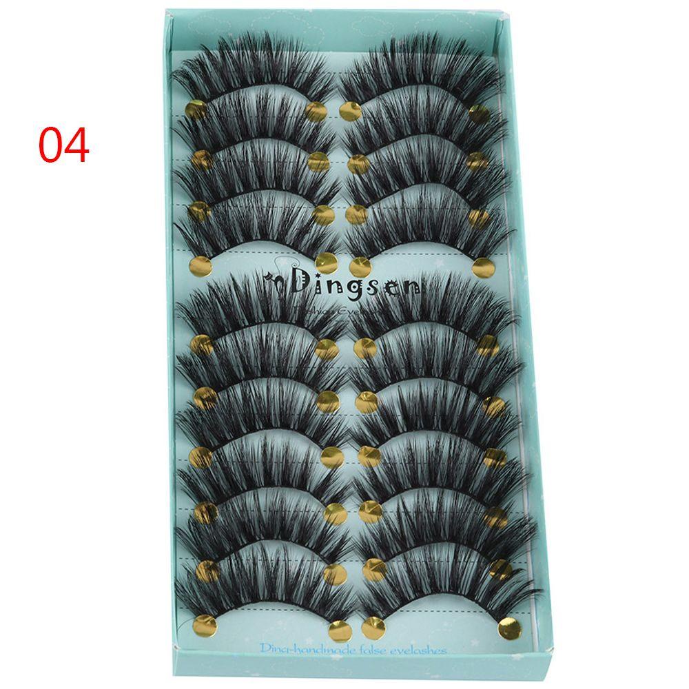 10 Cặp Lông Mi Giả BORAG 3D Làm Từ Lông Chồn Nhân Tạo