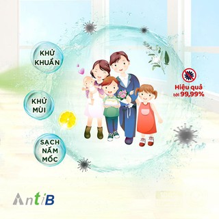 AntiB - Dung dịch lau sàn cho Robot (Hương chanh, Can 2 Lít)