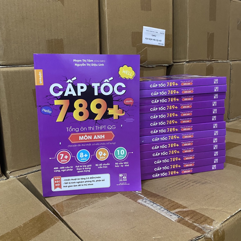 Sách Cấp tốc 789+ môn Tiếng Anh bản cũ, dùng ôn thi tốt nghiệp THPT