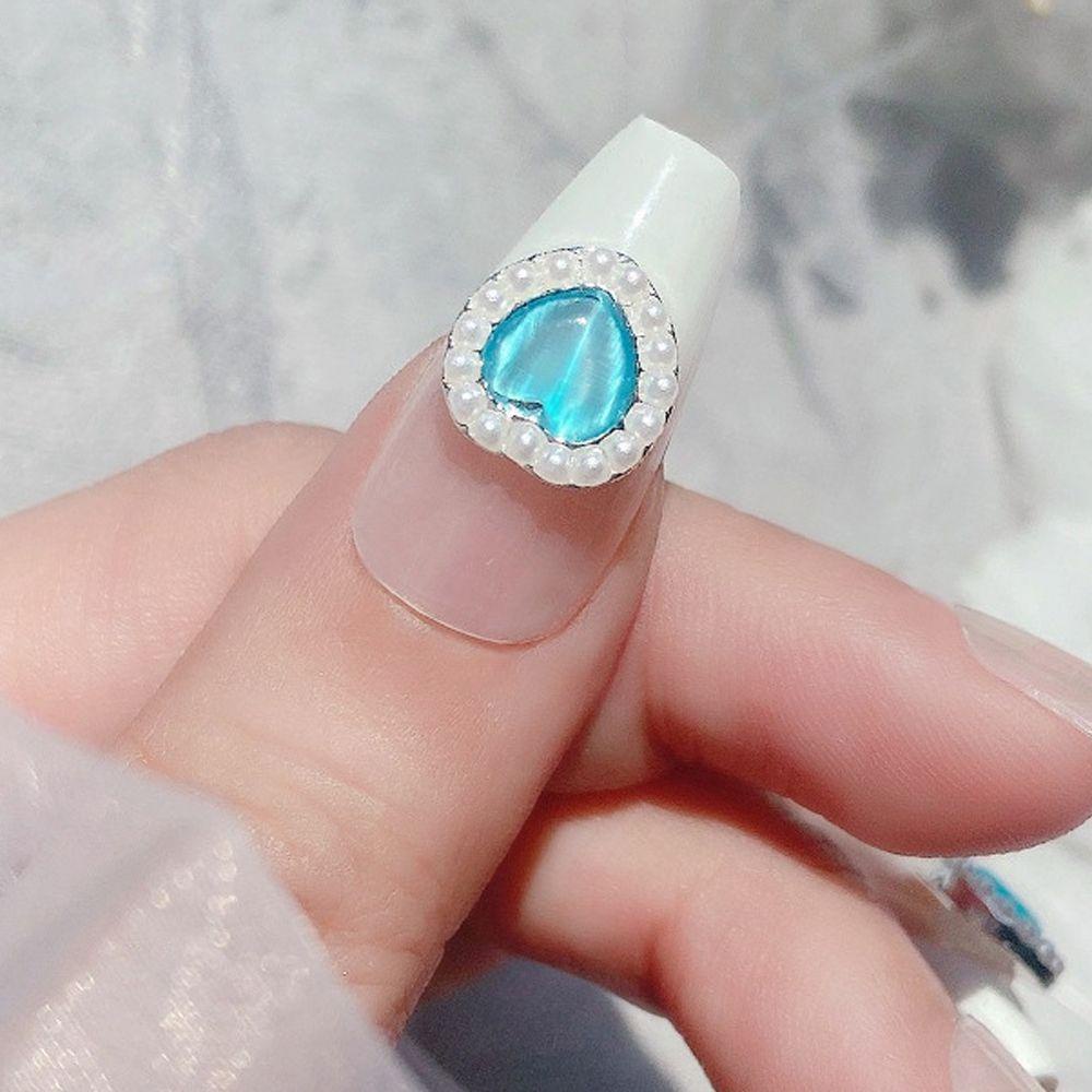 Phụ Kiện Đá Mắt Mèo Nhiều Màu Trang Trí Móng Tay Nghệ Thuật