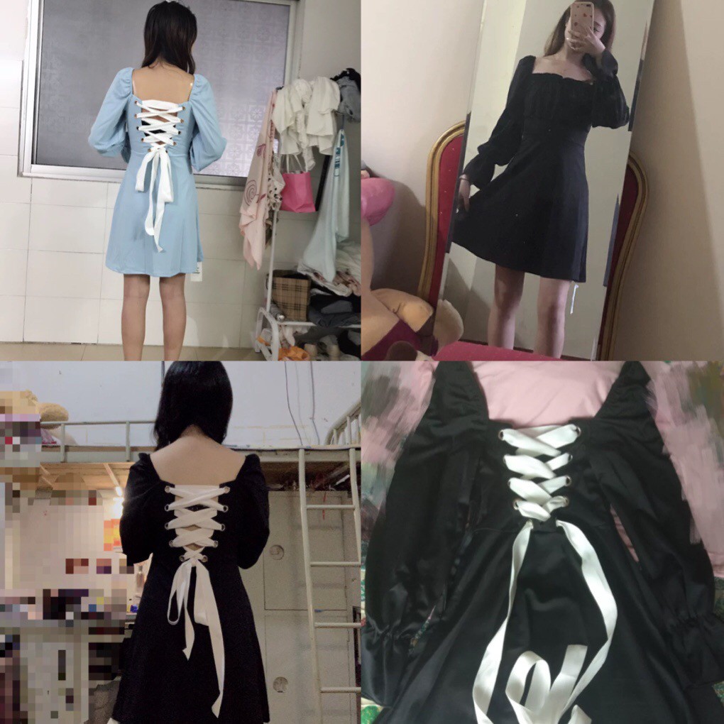 [Mã WAMT1505 giảm 10K đơn 0K] [Sẵn Hàng]♥️Đầm,Váy Đan Nơ Lưng Xoè Ulzzang(ảnh thật)4 màu Size S,M,L | BigBuy360 - bigbuy360.vn