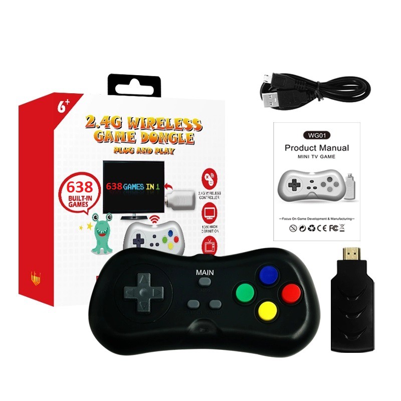 Máy Chơi Game 638 Trò Không Dây Tiện Lợi Kết Nối Cổng Hdmi - Máy Phiên Bản 2020
