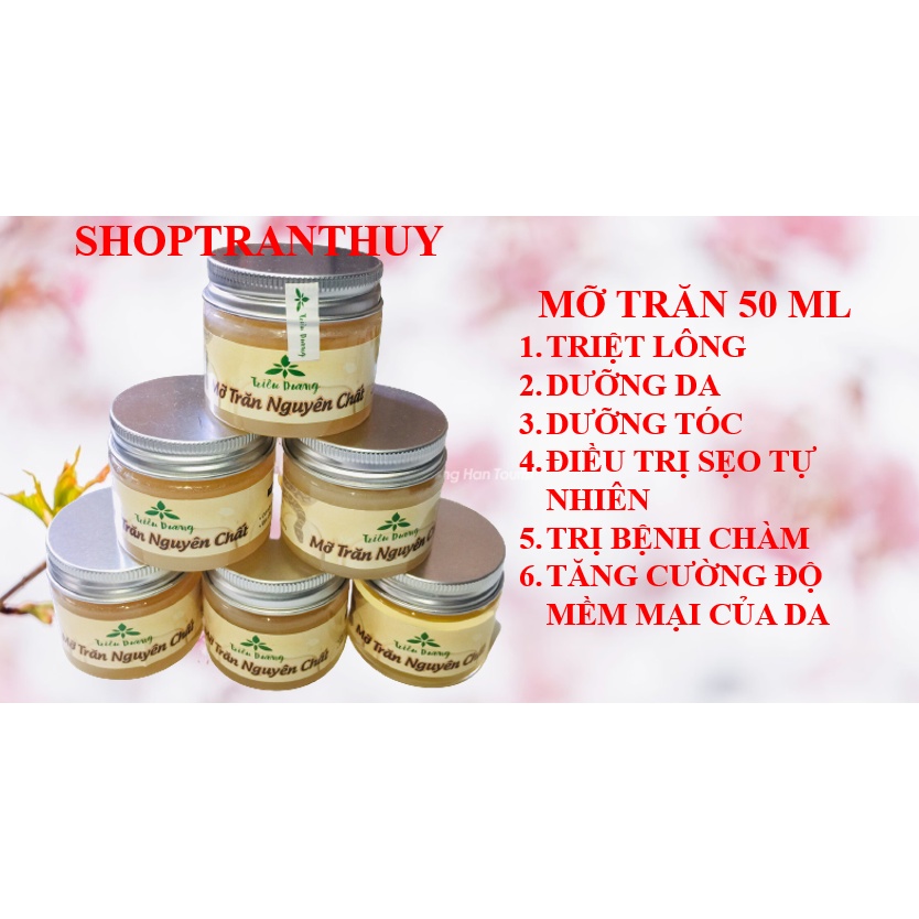 Mỡ trăn dung tích 50ml  TRIÊU DƯƠNG làm đẹp, mờ sẹo, dưỡng da sau khi wax