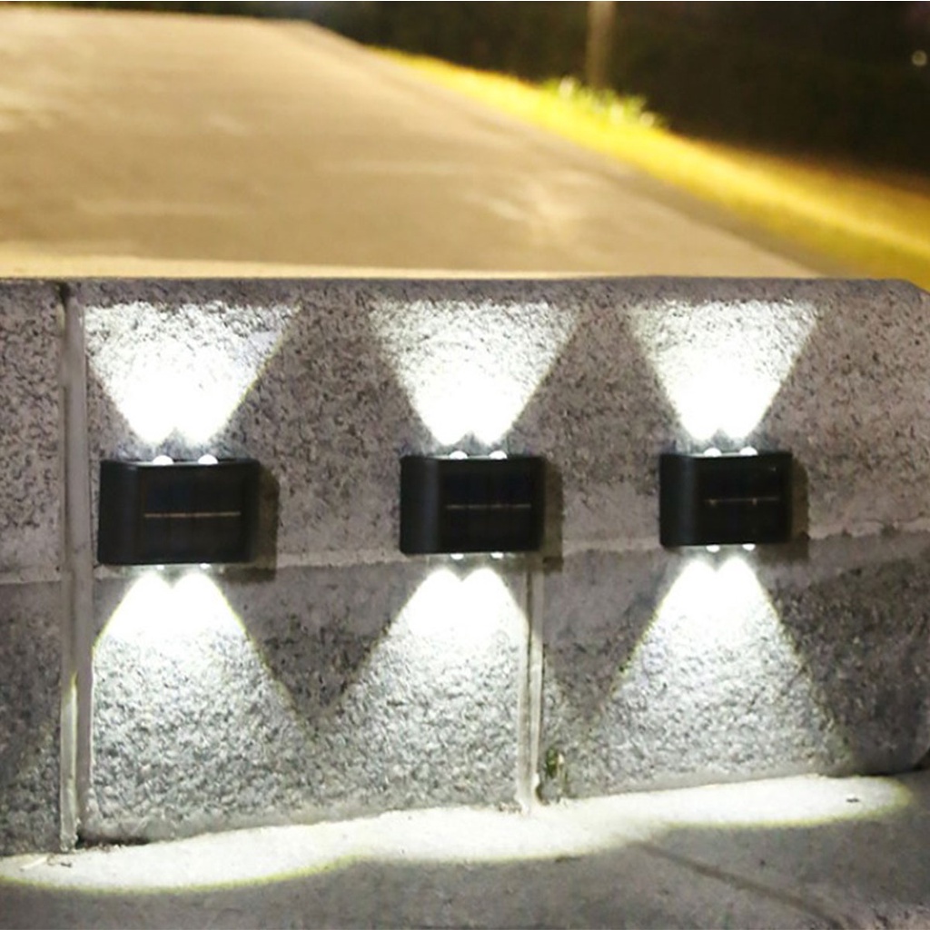 Đèn LED Gắn Tường Sử Dụng Năng Lượng Mặt Trời Chống Nước Tiện Lợi