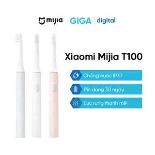 Bàn chải điện Xiaomi Mijia T100 - Nhỏ gọn, làm sạch chuyên sâu, bảo vệ nướu, dễ dàng thay thế đầu bàn chải
