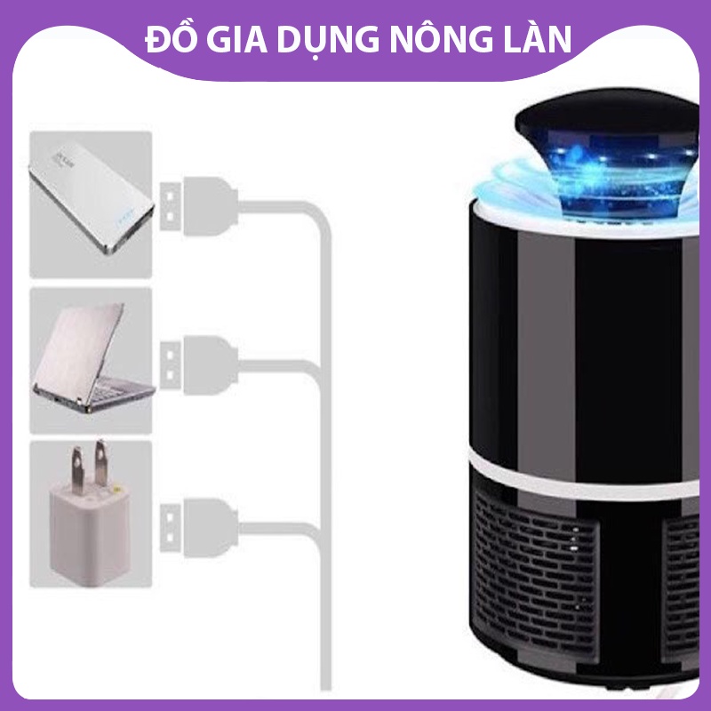 Đèn Bắt Muỗi, Hình Trụ, Cắm Cổng USB Thông Minh trắng, đenNL shop