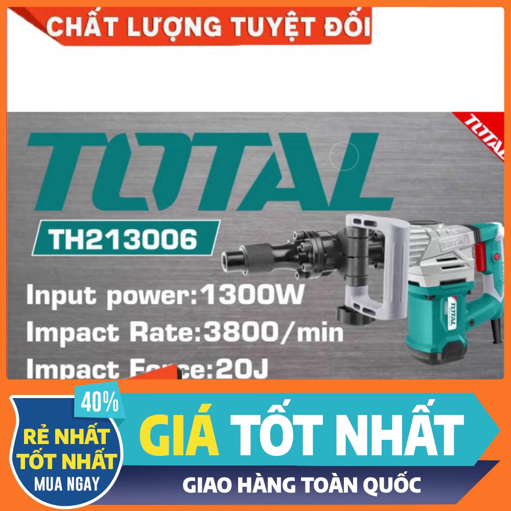 1300W Máy đục bê tông 17mm Total TH213006 [bảo hành chính hãng]