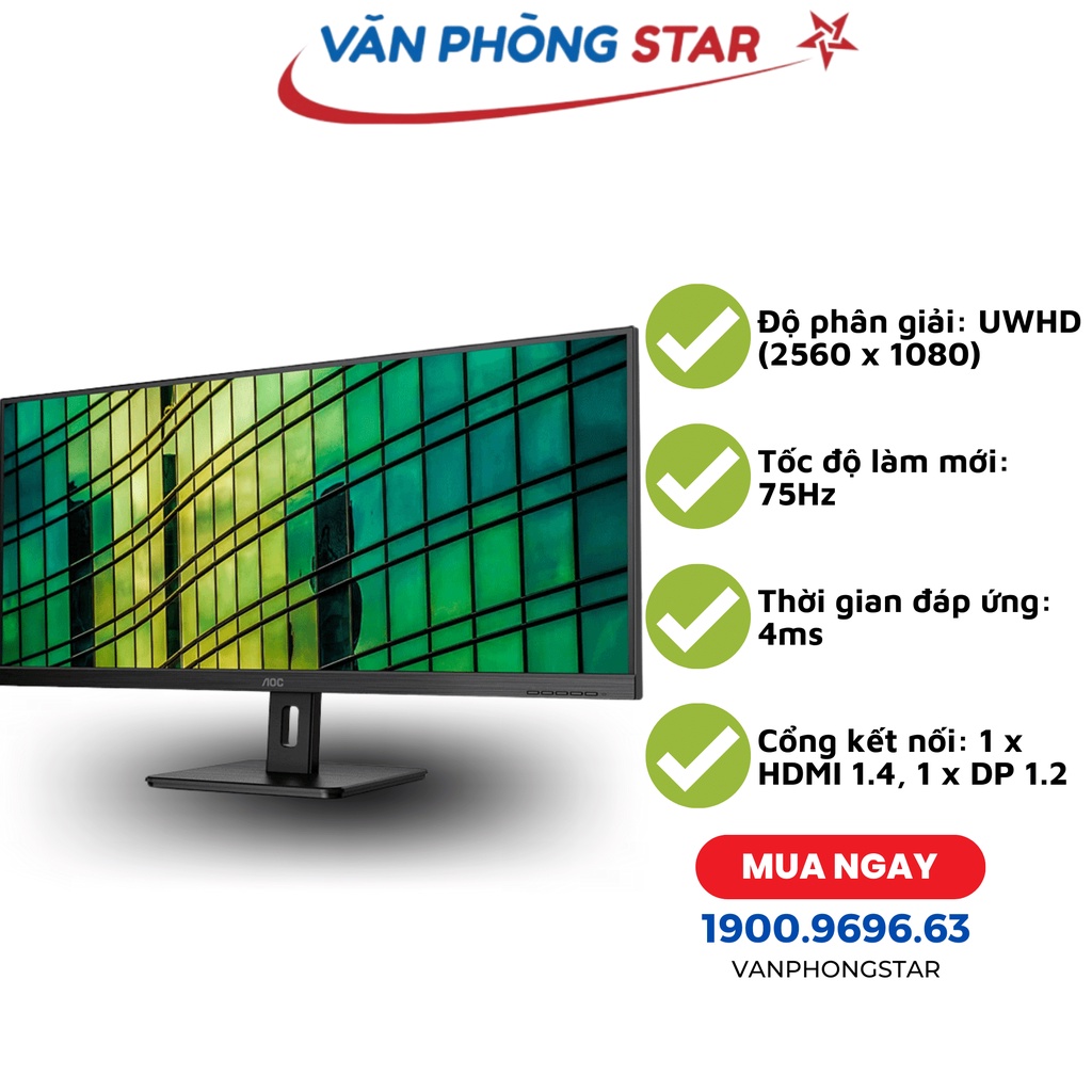 Màn hình AOC Q34E2A/74 chính hãng