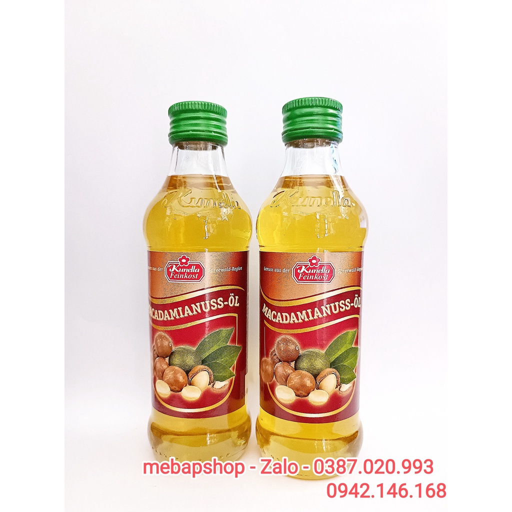 Dầu Macca Kunella Feinkost Cho Bé 100ml Đức