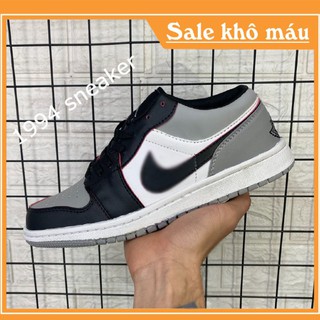 Giày jordan 1 cổ thấp❤️full bill + box❤️ jordan xám đen [ảnh thật + video] jordan cổ thấp