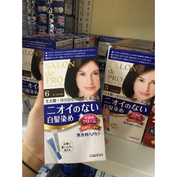 Nhuộm phủ bạc Salon De Pro cao cấp tóc ngắn Nhật Bản