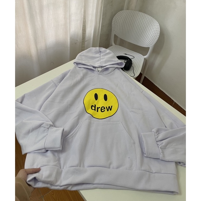 Áo hoodies &quot; Drew &quot; mặt cười ( 3 màu Hồng, Xanh , Tím )