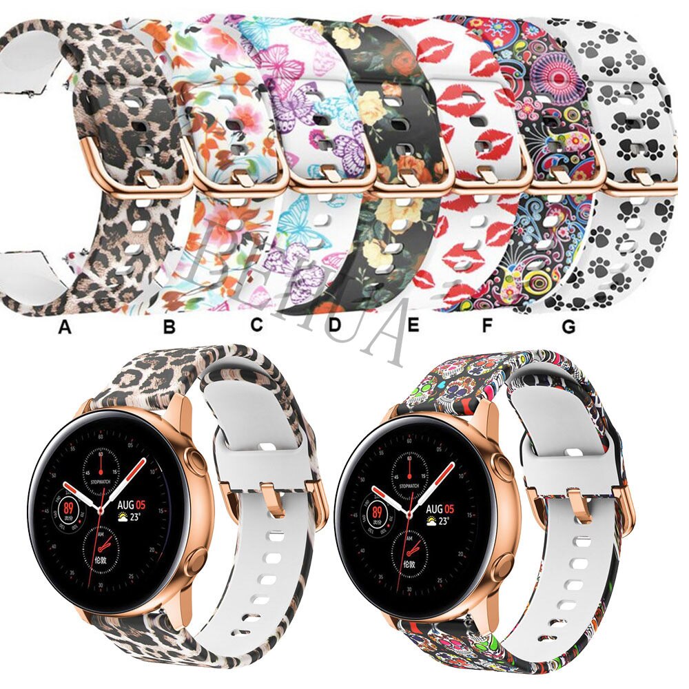 Dây Đeo Silicone 20mm 22mm Cho Đồng Hồ Samsung Galaxy Watch Active 2 40mm 44mm/ 3 41mm 45mm/ Huawei Gt 2 46 42mm