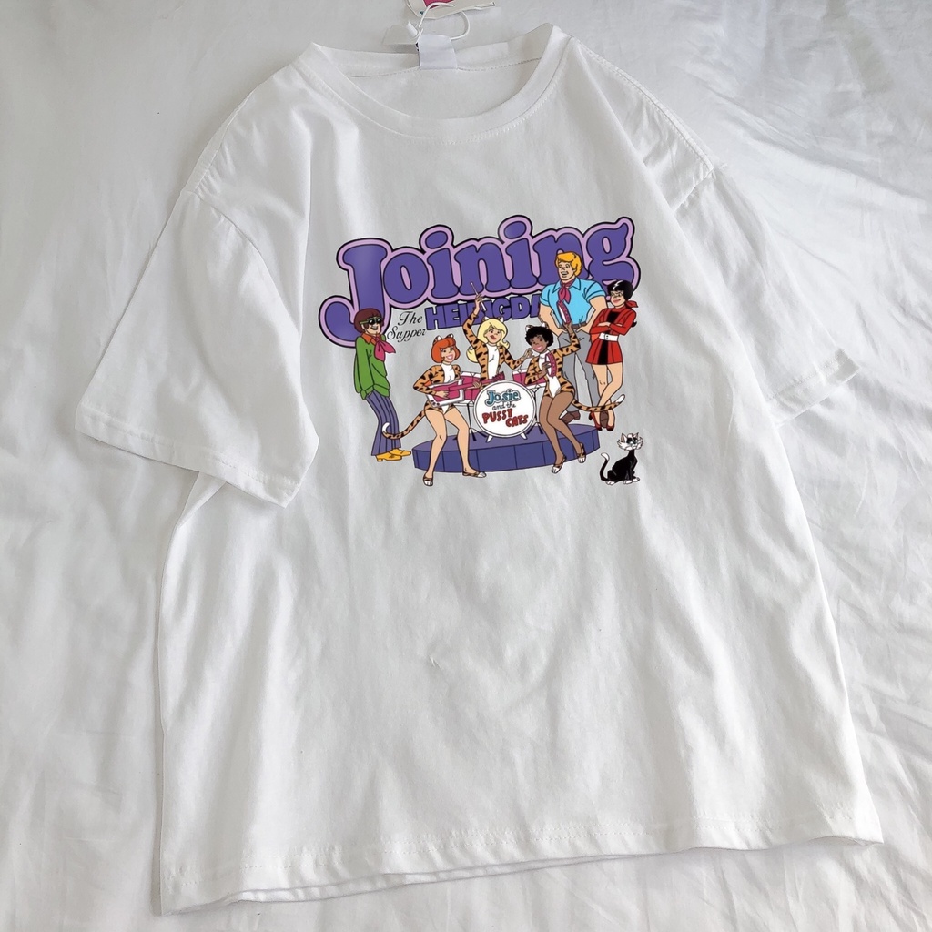 Áo thun tay lỡ nam nữ MEANSTORE phông in hình cotton vải mát form rộng phong cách Ulzzang - Ảnh thật