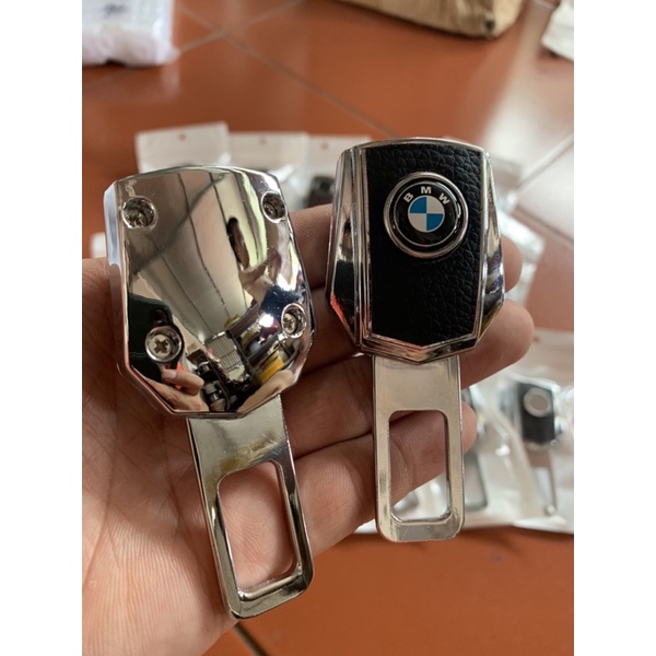 [⚡FLAST SALE⚡] Chốt khoá dây đai an toàn xe BMW, bản cải tiến hỗ trợ móc nối tiếp vật liệu inox bọc da dày dặn cao cấp