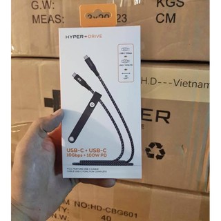 CÁP DATA USB-C TO C HYPERDRIVE HD-CBG601