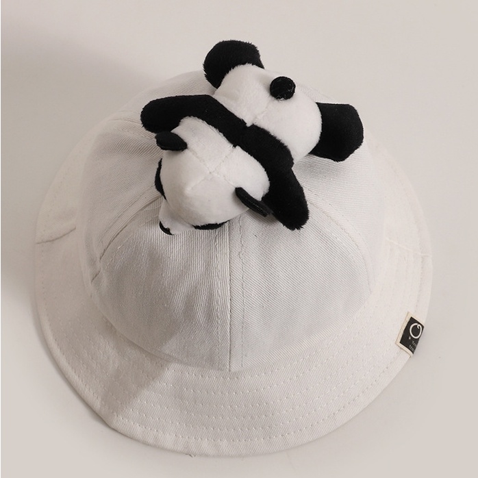 Nón Bucket Chống Nắng Hình Gấu Trúc Dễ Thương Cho Bé Mới